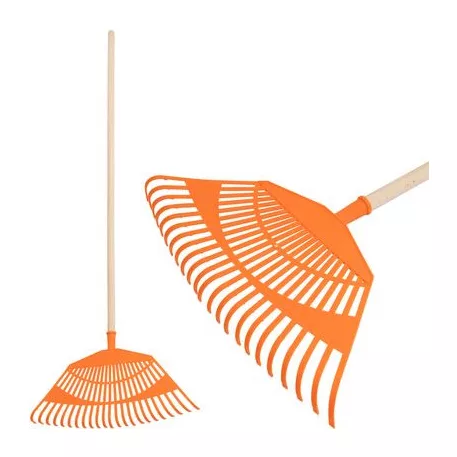 Lombseprű Strend Pro R144, műanyag, 23 fogú, 125 cm nyél