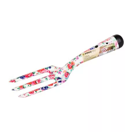 Kultivátor Strend Pro, kerti, kézi, virágmintás, fém, Ladies line