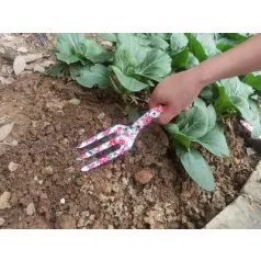   Kultivátor Strend Pro, kerti, kézi, virágmintás, fém, Ladies line