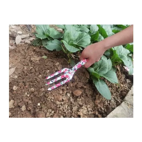 Kultivátor Strend Pro, kerti, kézi, virágmintás, fém, Ladies line