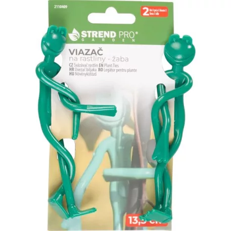 Kötöző Strend Pro, növényekhez, béka, 13,5 cm. műanyag, csomag. 2 db