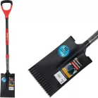 Ásó Strend Pro Premium RedShark, egyenes, üvegszálas nyéllel D 1150 mm