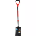 Ásó Strend Pro Premium RedShark, egyenes, üvegszálas nyéllel D 1150 mm