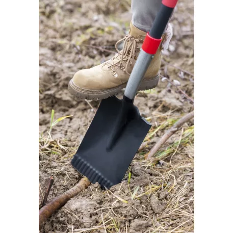 Ásó Strend Pro Premium RedShark, egyenes, üvegszálas nyéllel D 1150 mm