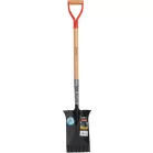 Ásó Strend Pro Premium RedShark, egyenes, fa nyéllel, D 1150 mm