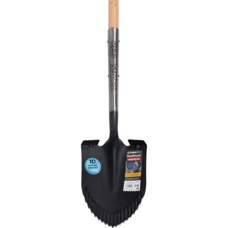 Ásó Strend Pro Premium RedShark, hegyes, fa nyéllel, D 1150 mm