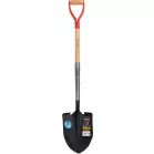 Ásó Strend Pro Premium RedShark, hegyes, fa nyéllel, D 1150 mm