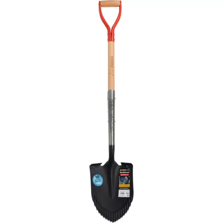 Ásó Strend Pro Premium RedShark, hegyes, fa nyéllel, D 1150 mm