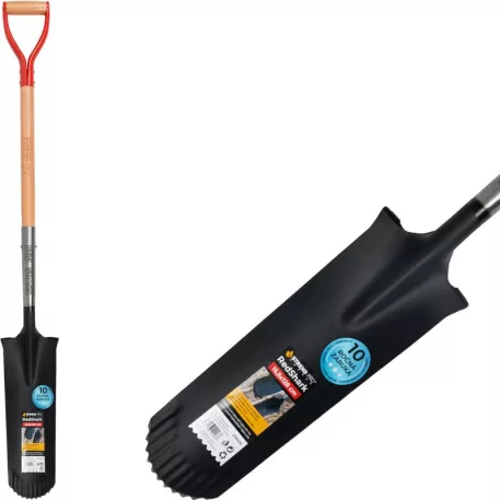 Ásó Strend Pro Premium RedShark, fa nyéllel, D 1280 mm