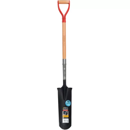Ásó Strend Pro Premium RedShark, fa nyéllel, D 1280 mm