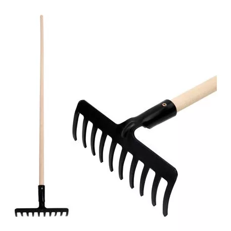 Strend Pro Premium R-606 Gereblye, 10 Fogú, Nyéllel