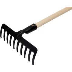 Strend Pro Premium R-606 Gereblye, 10 Fogú, Nyéllel