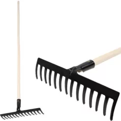 Strend Pro Premium R-606 Gereblye, 14 Fogú, Nyéllel