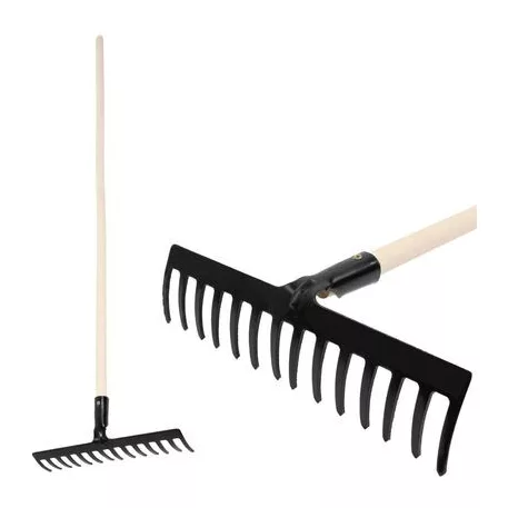 Strend Pro Premium R-606 Gereblye, 14 Fogú, Nyéllel