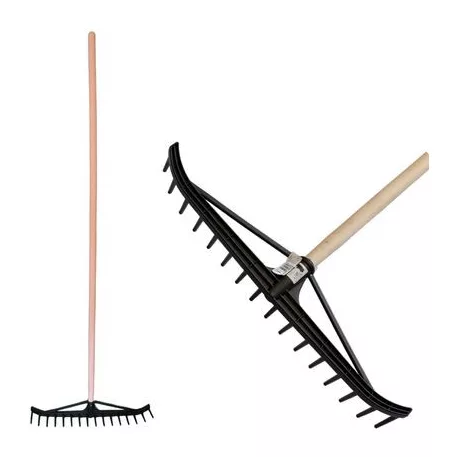 Gereblye Szénára PVC 16 Fog + Nyél