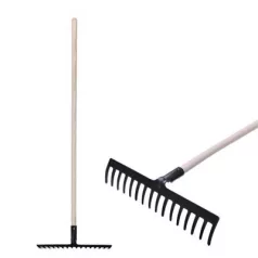 Strend Pro Premium R-606 Gereblye, 16 Fogú, Nyéllel