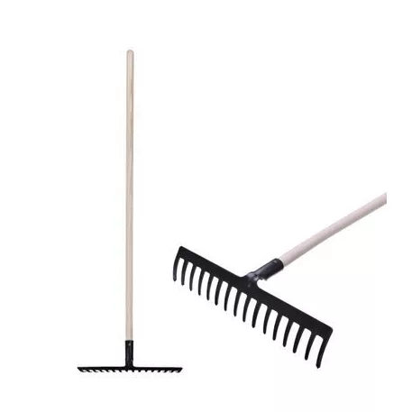 Strend Pro Premium R-606 Gereblye, 16 Fogú, Nyéllel