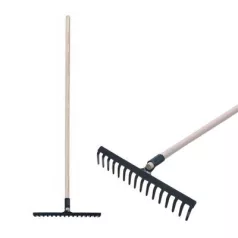 Gereblye 16 Fogú Nyelezett 1600 mm