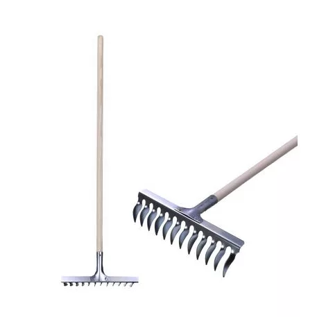 Gereblye R108A.Wh, 12 Fogú, Gyepre, Nyéllel