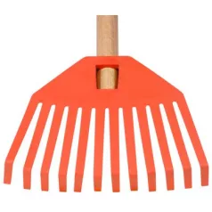   Gereblye Geco 23352, 195x14x780, Gyermekek, Műanyag, Fa Fogantyú, Narancs