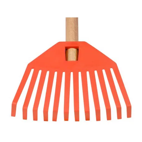Gereblye Geco 23352, 195x14x780, Gyermekek, Műanyag, Fa Fogantyú, Narancs