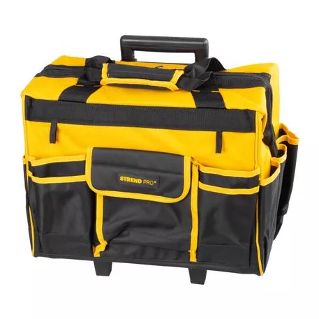 Táska Strend Pro, textil, bőrönd, kerekekkel, teleszkópos fogantyúval, szerszámokhoz, max. 20 kg, 44