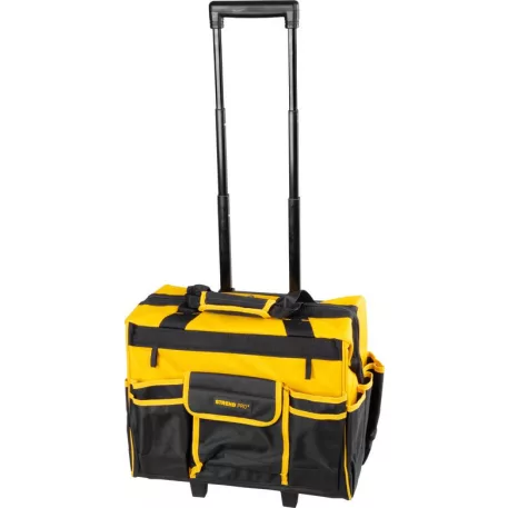 Táska Strend Pro, textil, bőrönd, kerekekkel, teleszkópos fogantyúval, szerszámokhoz, max. 20 kg, 44