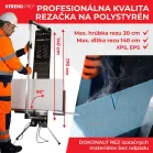 Strend Pro SDDR-140 polisztirolvágó, 30 - 140 cm, max. 90° vágási szög, 200 W