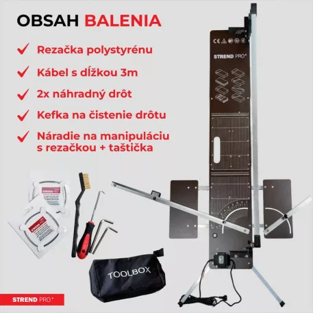 Strend Pro SDDR-140 polisztirolvágó, 30 - 140 cm, max. 90° vágási szög, 200 W