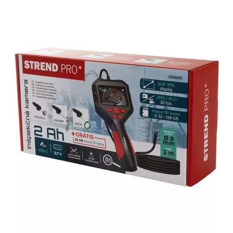 Kamera Strend Pro CB433, ellenőrző, endoszkópos, LCD, 8 mm-es szonda, felvétel funkcióval, H-2 m