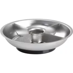   Strend Pro tál csavarokhoz, mágneses, 4 rekeszes, rozsdamentes acél, 148x25 mm