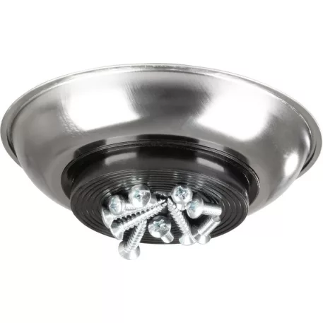 Strend Pro tál csavarokhoz, mágneses, 4 rekeszes, rozsdamentes acél, 148x25 mm