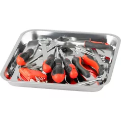   Strend Pro mágneses tál csavarokhoz, rozsdamentes acél, 270x292 mm