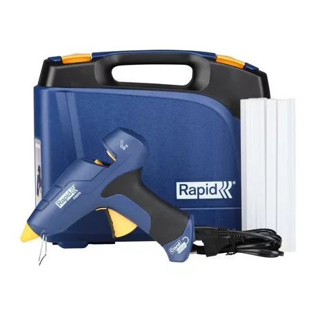 RAPID CG270 Ragasztó pisztoly, 10 db pálca, tok, vezeték nélküli mód, 12 mm-es olvadékpálcákhoz