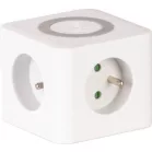 Kábel Strend Pro, hosszabbító, kocka alakú, USB-C + A, vezeték nélküli töltés, 1,4 m, Wireless