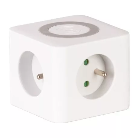 Kábel Strend Pro, hosszabbító, kocka alakú, USB-C + A, vezeték nélküli töltés, 1,4 m, Wireless