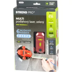   Strend Pro vonallézer 2 az 1 ben, SMD-RM20UG-Li, Zöld, USB töltéssel