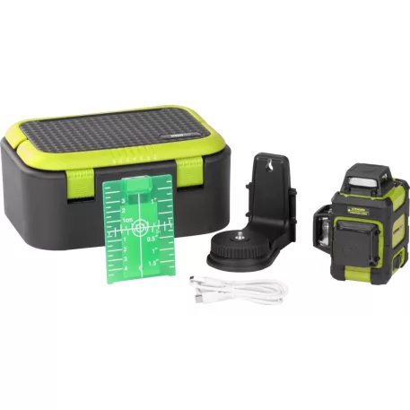 Strend Pro vonallézer Industrial MN03CG, 3x3D, zöld, ergonomikus
