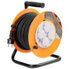 Sp+ Cr038 Elosztó, 4 Aljzat, L-20 m, IP44, Gumi, Hosszabbító, dob