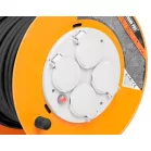 Sp+ Cr038 Elosztó, 4 Aljzat, L-20 m, IP44, Gumi, Hosszabbító, dob