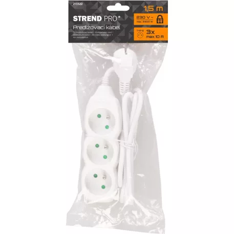 Elosztó Dg-F803B 1,5 m, 3 Aljzat