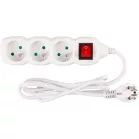 Elosztó Dg-F803Bk 1,5 m, 3 Aljzat + Kapcsoló