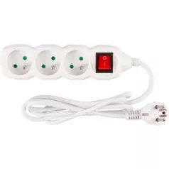 Elosztó Dg-F803Bk 1,5 m, 3 Aljzat + Kapcsoló