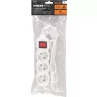 Elosztó Dg-F803Bk 1,5 m, 3 Aljzat + Kapcsoló