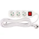 Elosztó Dg-F803Bk 5 m, 3 Aljzat + Kapcsoló