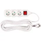 Elosztó Dg-F803Bk 7 m, 3 Aljzat + Kapcsoló