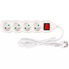 Elosztó Dg-F804Bk 1,5 m, 4 Aljzat + Kapcsoló