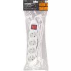 Elosztó Dg-F804Bk 1,5 m, 4 Aljzat + Kapcsoló