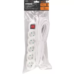   Dg-F805Bk Hálózati Hosszabbitó, Kábel 10 m, 5 Fiók + Kapcsoló