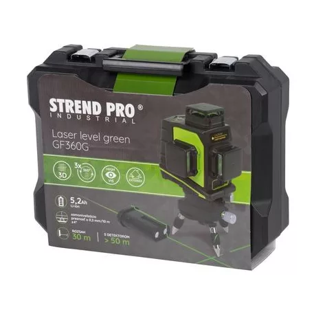 Strend Pro Industrial Gf360G Lézeres Szintező 3D, Zöld